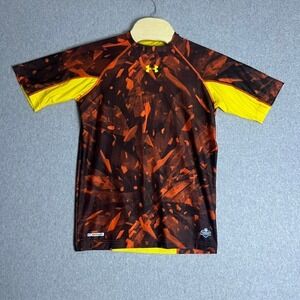 Under Armour Men's Orange NFL Combine HeatGear Fitted Training Shirt Size Medium